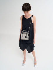 Charles & Ke*th - Rene Structured Top Handle Bag - Pewter