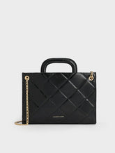 Charles & Ke*th - Apfra Quilted Chain-Handle Bag - Black