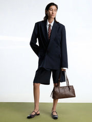 Charles & Ke*th -Noane Elongated-Handle Shoulder Bag - Distressed Coffee