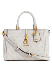 Gues* - G James 4G peony logo handbag -White Logo