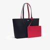 Lacost* - Anna Reversible Tote with Pouch - Black Pink