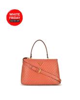 Gues* - Womens Lisbet 2 Satchel -Rust-ON SALE