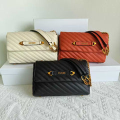 GUES* -SELA crossbody bag - BRICK-ON SALE