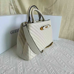 GUES* - Sela Small Girlfriend Satchel - Cream-ON SALE