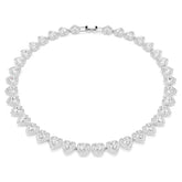 Swar*vski -Ariana Grande x Swarovski necklace Mixed cuts, Heart, White, Rhodium plated-5720857