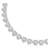 Swar*vski -Ariana Grande x Swarovski necklace Mixed cuts, Heart, White, Rhodium plated-5720857