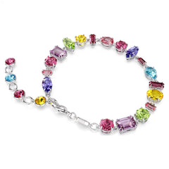 Swar*vski -Gema bracelet Mixed cuts, Multicolored, Rhodium plated-5656427-Delivery After 10th Mahram