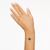 Swar*vski -Idyllia bracelet Mixed cuts, Clover, Green, Gold-tone plated-5666585