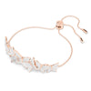 Swar*vski -Idyllia Lilia bracelet Butterfly, White, Rose gold-tone plated-5636430