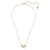Swar*vski -Idyllia Lilia necklace Butterfly, White, Rose gold-tone plated-5636422
