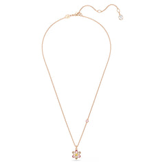 Swar*vski -Idyllia pendant Mixed cuts, Flower, Multicolored, Rose gold-tone plated-5722102