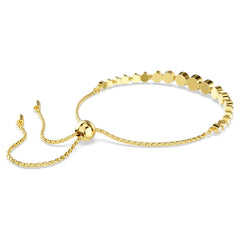Swar*vski -Imber bracelet Mixed round cuts, White, Gold-tone plated-5705450