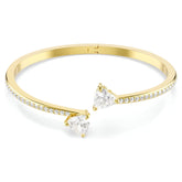 Swar*vski -Mesmera bangle Heart, White, Gold-tone plated-5733474