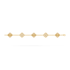 VCA-Vintage Alhambra bracelet, 5 motifs, guilloché 18K yellow gold Plating