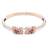 Swar*vski -Swan bangle Swan, Red, Rose gold-tone plated M-5614121