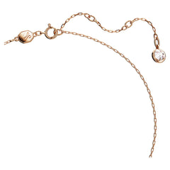Swar*vski -Swan pendant Swan, Small, White, Rose gold-tone plated-5647555