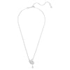 Swar*vski -Swan pendant Swan, White, Rhodium plated-5723387