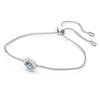Swar*vski -Una Angelic bracelet Mixed cuts, Blue, Rhodium plated-5662141-Delivery After 10th Mahram