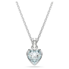 Swar*vski -Imber pendant Heart cut, Heart, Blue, Rhodium plated-5711346