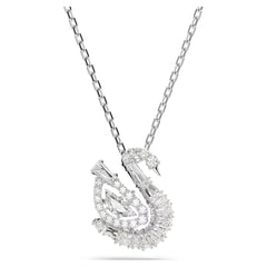 Swar*vski - قلادة سوان، قطع مختلطة، سوان، أبيض-5732412