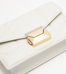 Charles & Ke*th - Blanche Chevron Chain Handle Bag - White