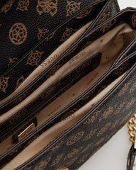 Gues* - Kuba Mini Crossbody Flap XS Logo- TAN LOGO