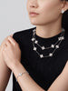 VCA-Vintage Alhambra bracelet, 5 motifs, guilloché rhodium plated