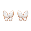 VCA-Two Butterfly earrings-Gold Plating