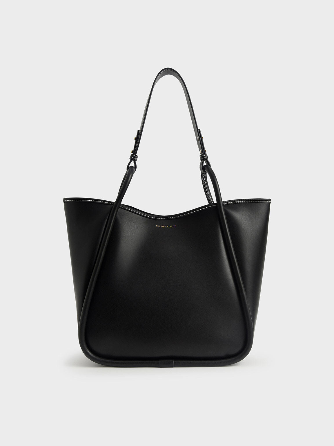 Charles & Ke*th - Tubular Slouchy Tote Bag - Black