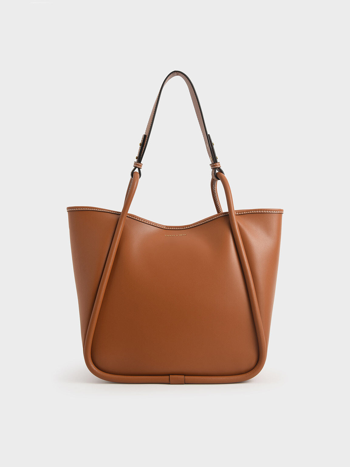 Charles & Ke*th - Tubular Slouchy Tote Bag - Cognac