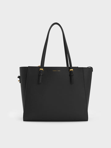 Charles & Ke*th -Sansa Tote Bag - Black-ON SALE