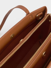 Charles & Ke*th - Midori Geometric Tote Bag - Tan