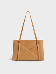 Charles & Ke*th - Midori Geometric Tote Bag - Camel
