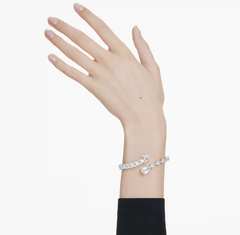 Swar*vski -Matrix cuff Mixed cuts, White, Rhodium plated- 5692527
