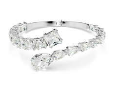 Swar*vski -Matrix cuff Mixed cuts, White, Rhodium plated- 5692527