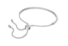 Swar*vski - Matrix Tennis bracelet - Round cut, White, Rhodium plated - 5465384