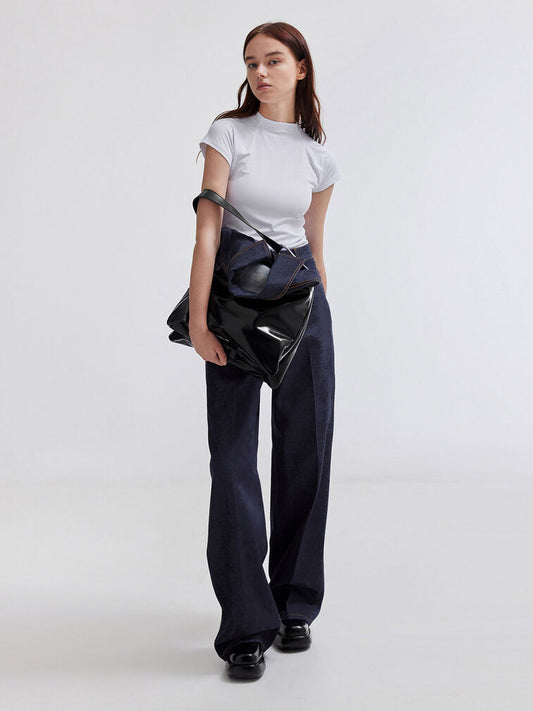 Charles & Ke*th -Lumen Slouchy Hobo Bag - Noir