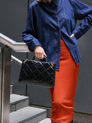 Charles & Ke*th - Apfra Quilted Chain-Handle Bag - Black