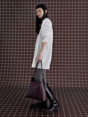 Charles & Ke*th - Hertha Trapeze Slouchy Hobo Bag - Burgundy-Delivery After 1st