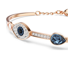 Swar*vski - Symbolica bangle - Evil eye, Blue, Mixed metal finish - 5171991