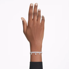 سوار*vski - x Arian* Grande سوار لؤلؤ كريستالي بقطع دائري مطلي بالروديوم الأبيض - 5720870 