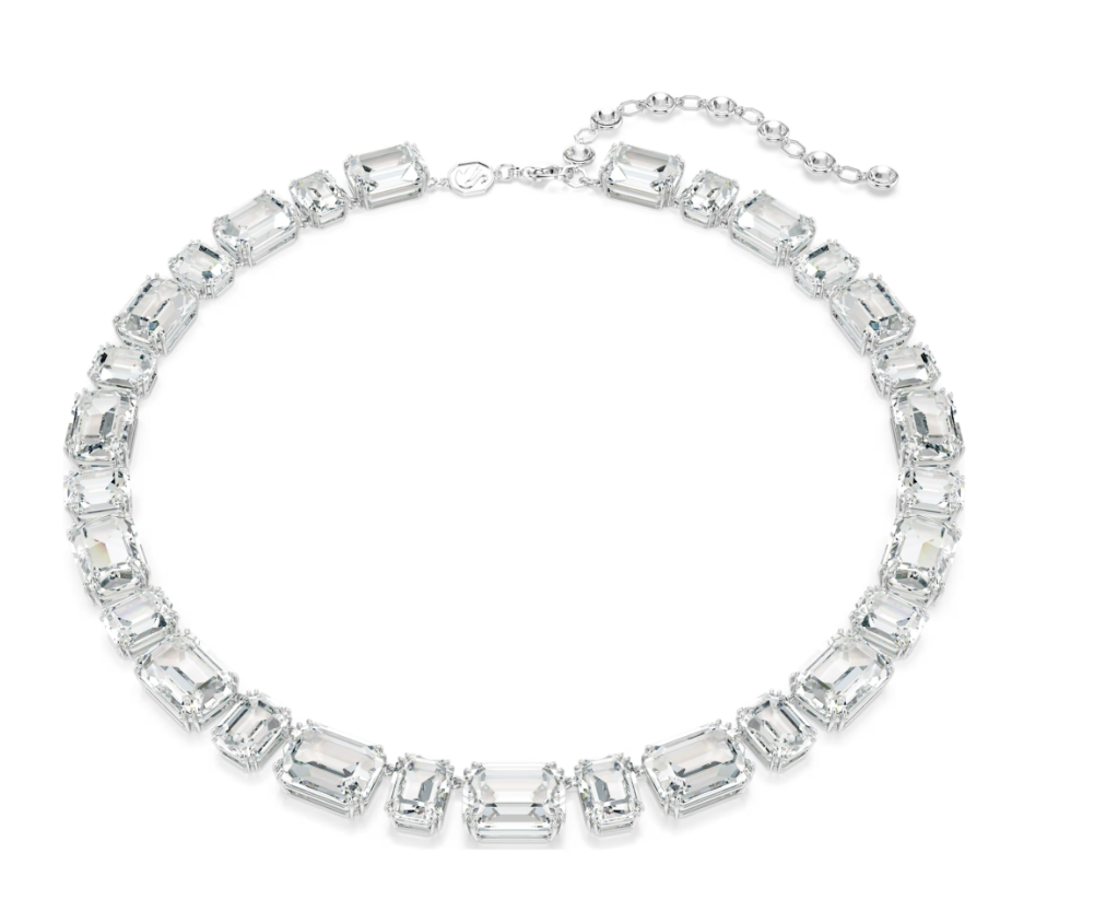 Swar*vski - Millenia Tennis necklace - Octagon cut, White, Rhodium plated - 5705757
