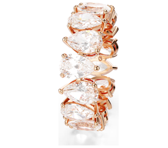 Swar*vski - Matrix Vittore ring Pear cut, White, Rose gold-tone finish - 5690090