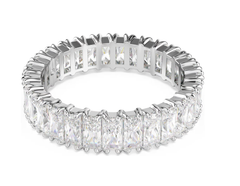 Swar*vski - Matrix ring Baguette cut, White, Silver-tone finish - 5714333