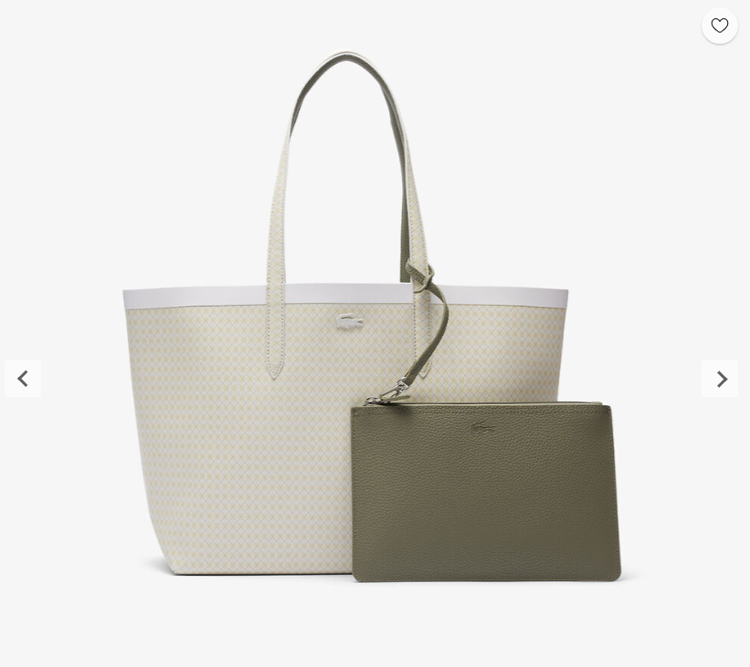 Lacost* - Anna Tart*n Lined Reversible Tote - Khakhi