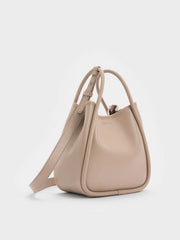 Charles & Ke*th -Mini Lyla Tubular Tote Bag - Taupe
