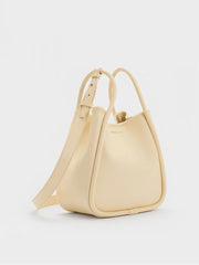 Charles & Ke*th -Mini Lyla Tubular Tote Bag - Butter Yellow