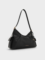Charles & Ke*th -Khai Side-Pocket Shoulder Bag - Black