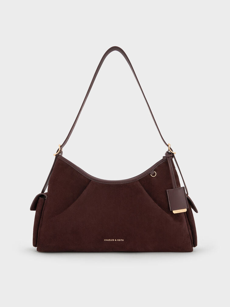 Charles & Ke*th -Khai Side-Pocket Shoulder Bag - Expresso Brown
