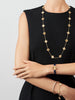 VCA-Vintage Alhambra bracelet, 5 motifs, guilloché 18K yellow gold Plating